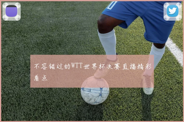 不容错过的WTT世界杯决赛直播精彩看点